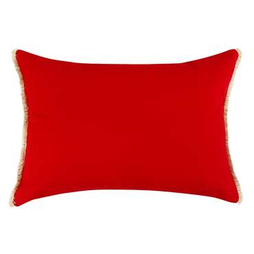 Чехол на подушку Icy forest красного цвета