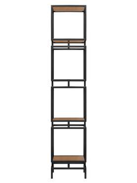 Стеллаж Cubic-4 черно-коричневого цвета