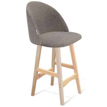 Полубарный стул Mekbuda серо-коричневого цвета
