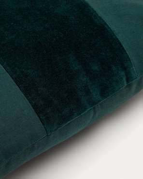 Чехол на подушку Zaira 45х45 темно-зеленого цвета