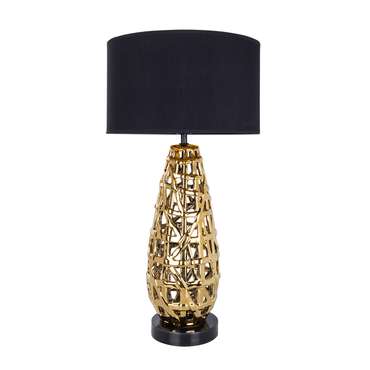 Настольная лампа Taiyi черно-золотого цвета