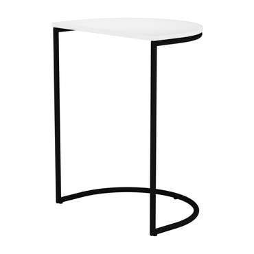 Приставной столик Evekis бело-чёрного цвета