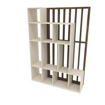 Перегородка-стеллаж высокий Разделение П5135.3 бежево-коричневого цвета