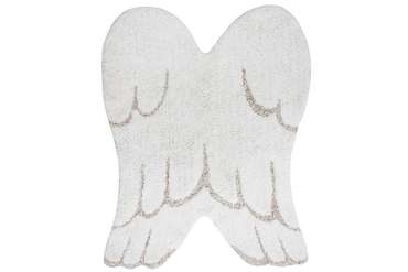 Ковер Silhouette Wing 75х100 белого цвета