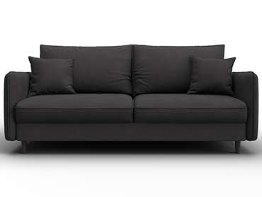 Диван-кровать Лига-064 темно-коричневого цвета (замша)