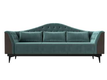 Прямой диван-кровать Флорида бирюзового цвета
