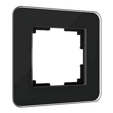 Рамка из стекла на 1 пост Elite черный W0012448