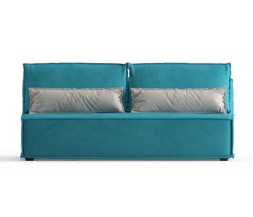 Диван-кровать из велюра Ли Рой Лайт голубого цвета