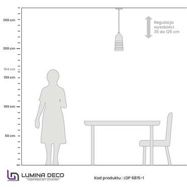 Подвесной светильник Lumina Deco Etrica LDP 6815 GD