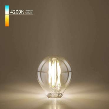 Филаментная светодиодная лампа G45 6W 4200K E27 тонированная BLE2752 Mini Classic F грушевидной формы