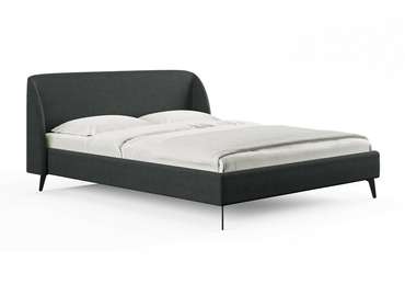 Кровать Rosa 160х200 темно-серого цвета без основания 