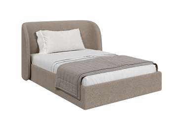 Кровать Classic 140х200 темно-бежевого цвета с подъемным механизмом