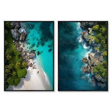 Набор из двух репродукций картин Landscape Collection, Coast, 2024г.