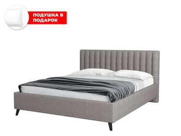 Кровать Laxo 180х200 серого цвета с подъемным механизмом