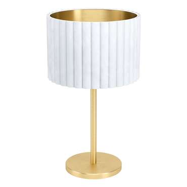 Лампа настольная Tamaresco золотого цвета с белым плафоном