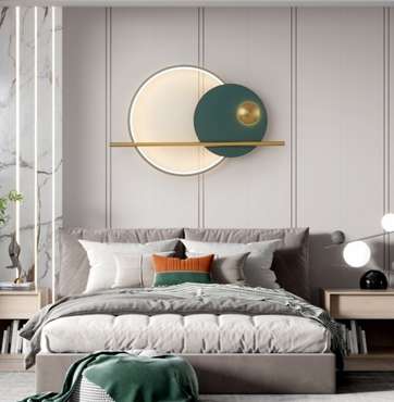 Настенный светодиодный светильник Inodesign Ridn Green 40.6195