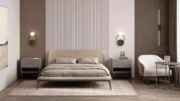 Кровать Prestige Plus 180х200 бежевого цвета без подъемного механиизма 