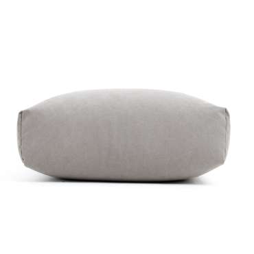 Пуф-подушка XL из натурального хлопка серого цвета
