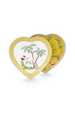 Набор из 2-х тарелок в форме сердца La Majorelle Yellow, 21,5 см