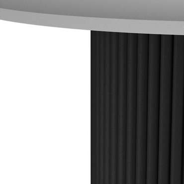 Обеденный стол Trubis Wood L 90 бело-черного цвета