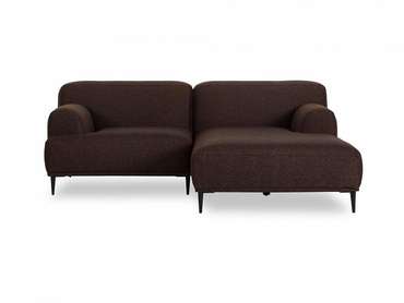 Угловой диван правый Portofino коричневого цвета