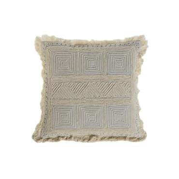 Подушка Boho 45х45 бежевого цвета