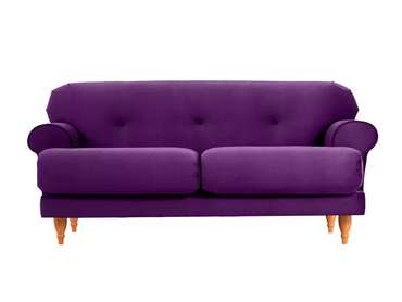 Диван Italia фиолетового цвета с бежевыми ножками