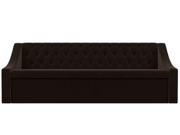 Кухонный прямой диван-кровать Мерлин коричневого цвета