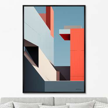 Репродукция картины City morning geometry, No 1, 2024г.