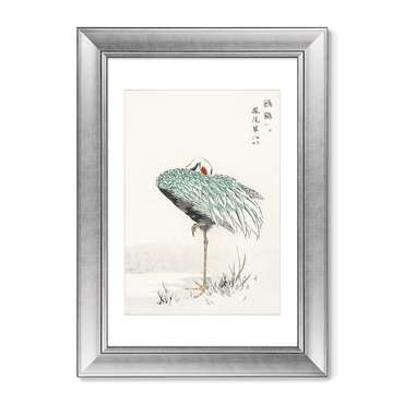 Набор из двух репродукций картин в раме White-naped cranes, 1885г.