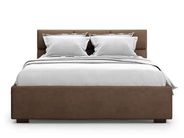 Кровать Bolsena 160х200 темно-коричневого цвета с подъемным механизмом 