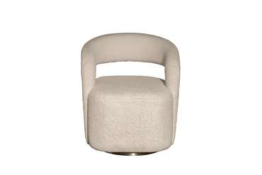 Кресло поворотное Teddy белого цвета