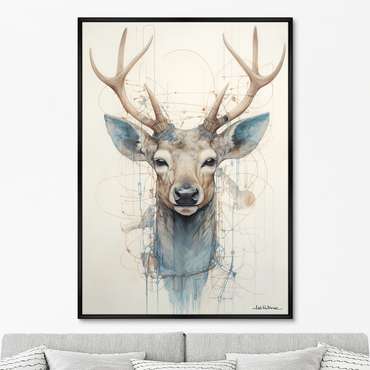 Репродукция картины Enchanted Deer, No 2, 2024г.