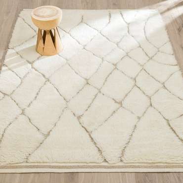 Ковер Djurdi 160x230 белого цвета