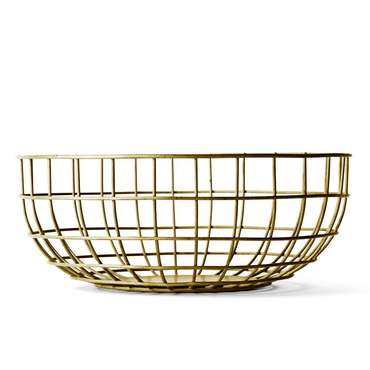 Ваза Norm Wire Bowl латунь