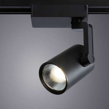 Трековый светодиодный светильник Traccia черного цвета