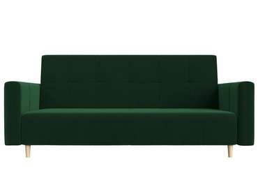 Прямой диван-кровать Вест зеленого цвета