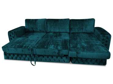 Угловой диван-кровать Прадо бирюзового цвета