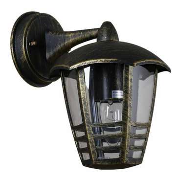 Уличный настенный светильник 08303-9.2-001SJ Top mount BKG черного цвета