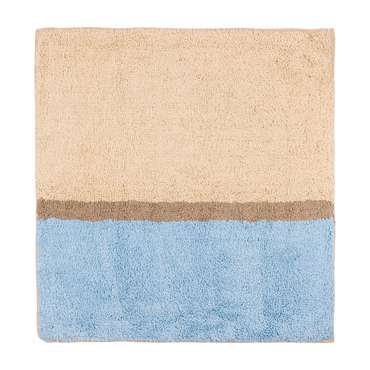 Мягкий коврик Naturel для ванной комнаты 70х70 бежево-голубого цвета