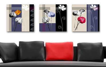 Декоративная картина: Композиция с цветами