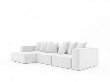 Угловой диван-кровать Норман 323 светло-серого цвета