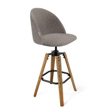 Барный стул Mekbuda серо-коричневого цвета