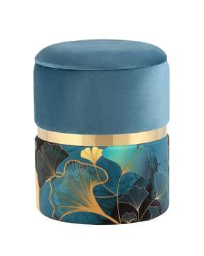 Пуф Кэрри Gingko голубого цвета 