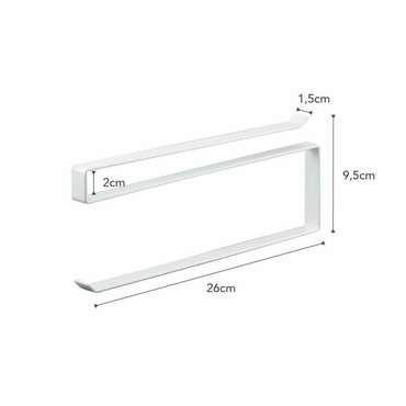 Подвесной держатель для бумажных полотенец Tower белого цвета