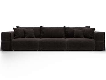 Диван-кровать Лига-058 Лонг темно-коричневого цвета