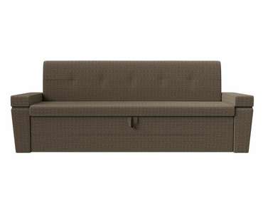 Прямой диван-кровать Деметра бежево-коричневого цвета