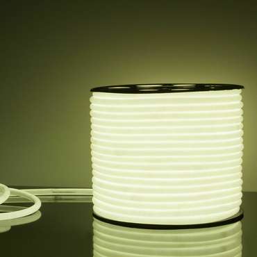 Светодиодный гибкий неон 220 В 9.6 Вт/м 144 Led/м 2835 IP67, круглый холодный белый 6500К, 50 м Гибкий неон 220V 9,6W 144Led 2835 IP67 круглый холодный белый, 50 м LS 003 220V 9,6 IP67
