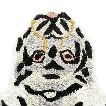 Коврик детский в виде тигра из биохлопка Ramazan 90х150 белого цвета