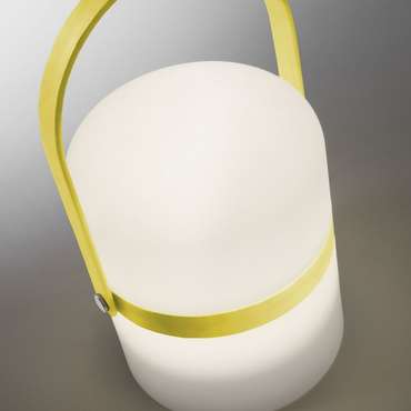 Настольная лампа Janvir с ручкой желтого цвета